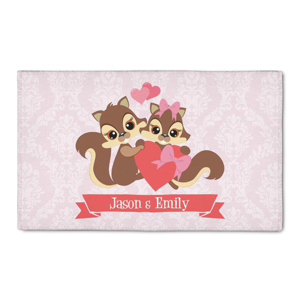 Custom Chipmunk Couple 3' x 5' Indoor Area Rug (Personalized)
