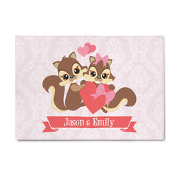 Chipmunk Couple 4' x 6' Indoor Area Rug (Personalized)
