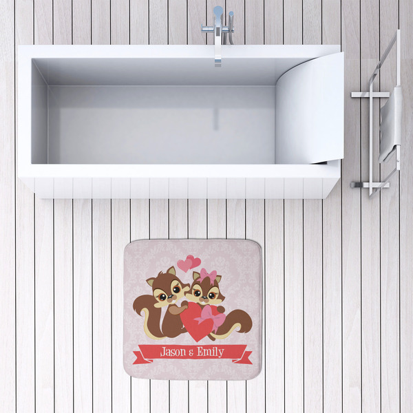 Chipmunk Couple 48x48 Foam Memory Mat - LIFESTYLE