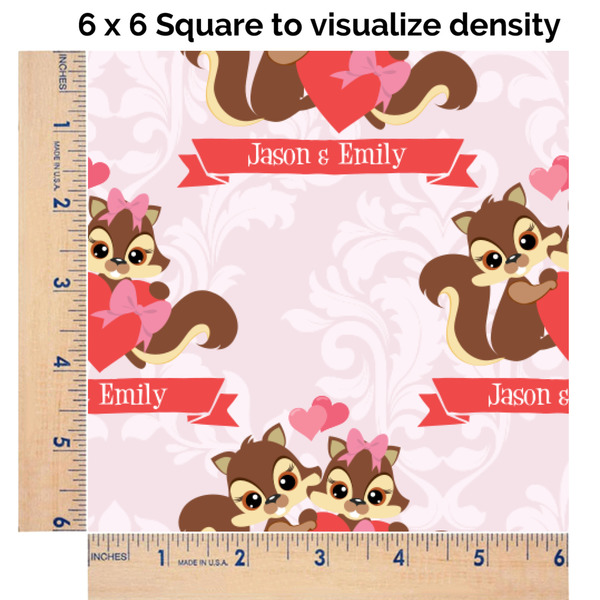 Chipmunk Couple 6x6 Swatch of Fabric