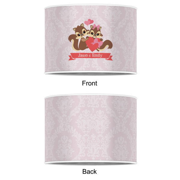 Chipmunk Couple 8" Drum Lampshade - APPROVAL (Poly Film)