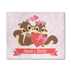 Chipmunk Couple 8' x 10' Indoor Area Rug (Personalized)