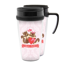 Chipmunk Couple Acrylic Travel Mug (Personalized)