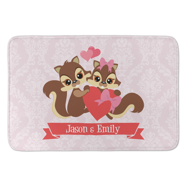 Custom Chipmunk Couple Anti-Fatigue Kitchen Mat (Personalized)