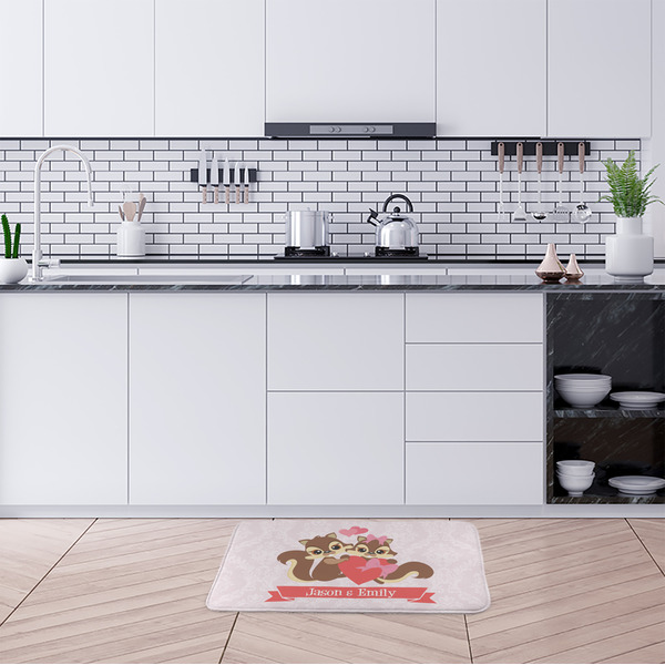 Chipmunk Couple Anti-Fatigue Kitchen Mats - LIFESTYLE