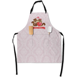 Chipmunk Couple Apron With Pockets w/ Couple's Names