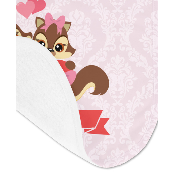Chipmunk Couple Baby Bib - AFT detail