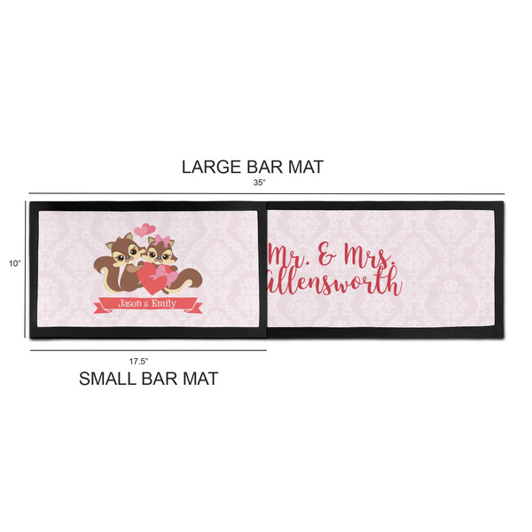 Chipmunk Couple Bar Mats - Sizing Chart