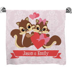 Chipmunk Couple Bath Towel (Personalized)