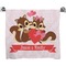 Racoon Couple Bath Towel (Personalized)
