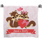 Chipmunk Couple Bath Towel (Personalized)