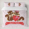 Chipmunk Couple Duvet Cover Set - King (Personalized)