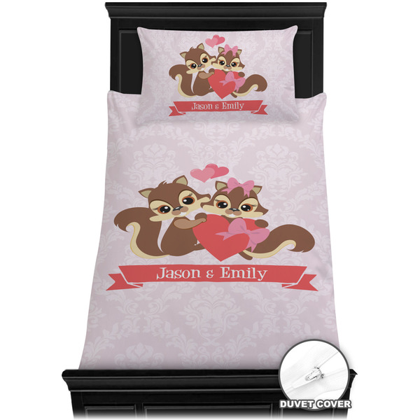 Chipmunk Couple Bedding Set (TwinXL) - Duvet