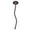 Chipmunk Couple Black Plastic 7" Stir Stick - Oval - Single Stick