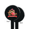 Chipmunk Couple Black Plastic 7" Stir Stick - Single Sided - Round - Front & Back