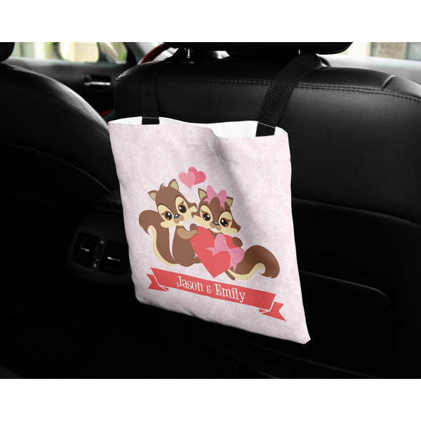 Chipmunk Couple Car Bag - In Use