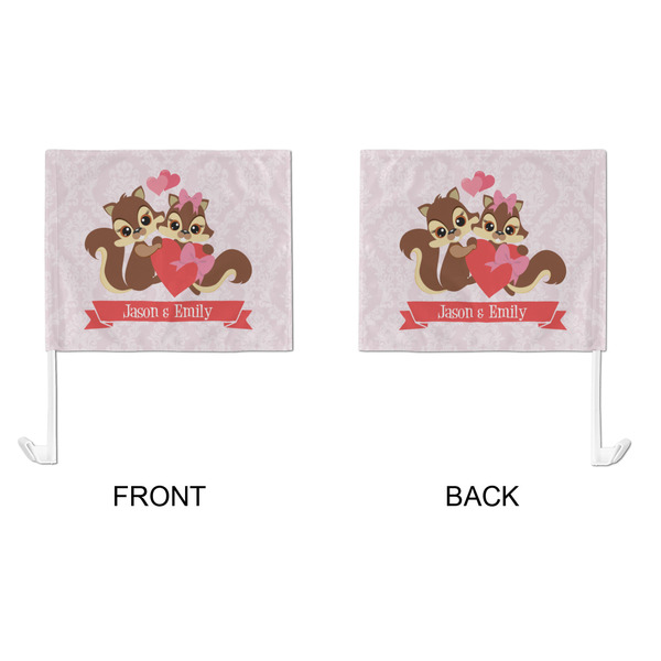 Chipmunk Couple Car Flag - Large - APPROVAL