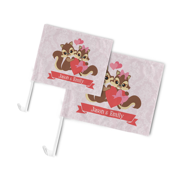 Chipmunk Couple Car Flags - PARENT MAIN (both sizes)