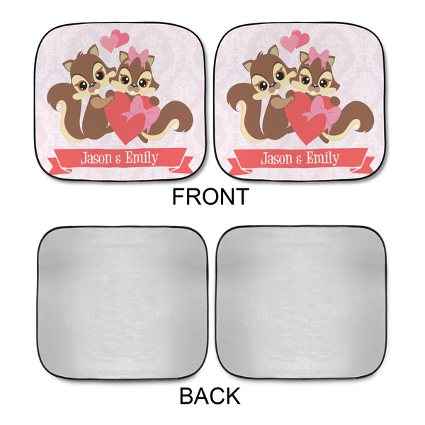 Chipmunk Couple Car Sun Shades - APPROVAL