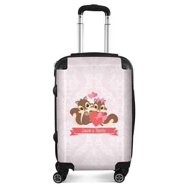 Custom Chipmunk Couple Suitcase - 20" Carry On (Personalized)