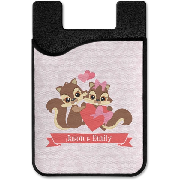 Chipmunk Couple Cell Phone Credit Card Holder