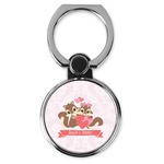 Chipmunk Couple Cell Phone Ring Stand & Holder (Personalized)