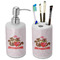 Chipmunk Couple Ceramic Bathroom Accessories Set (Personalized)
