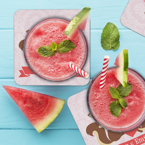 Chipmunk Couple Coaster Set - LIFESTYLE