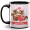 Chipmunk Couple Coffee Mug - 11 oz - Full- Black