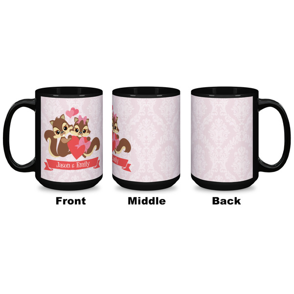 Chipmunk Couple Coffee Mug - 15 oz - Black APPROVAL