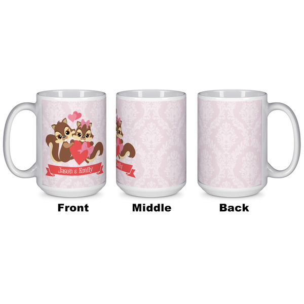 Chipmunk Couple Coffee Mug - 15 oz - White APPROVAL