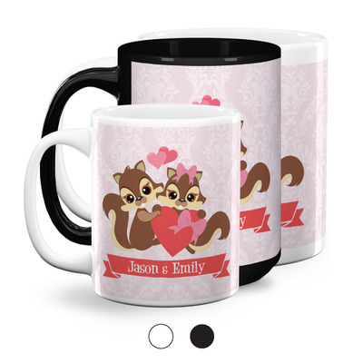 Chipmunk Couple Coffee Mugs (Personalized)