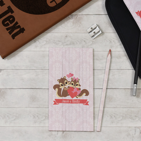 Chipmunk Couple Colored Pencils - In Context