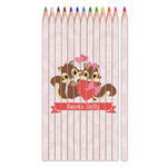 Chipmunk Couple Colored Pencils (Personalized)