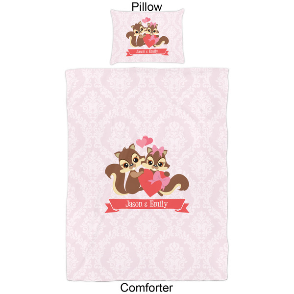 Chipmunk Couple Comforter Set - Twin - Approval