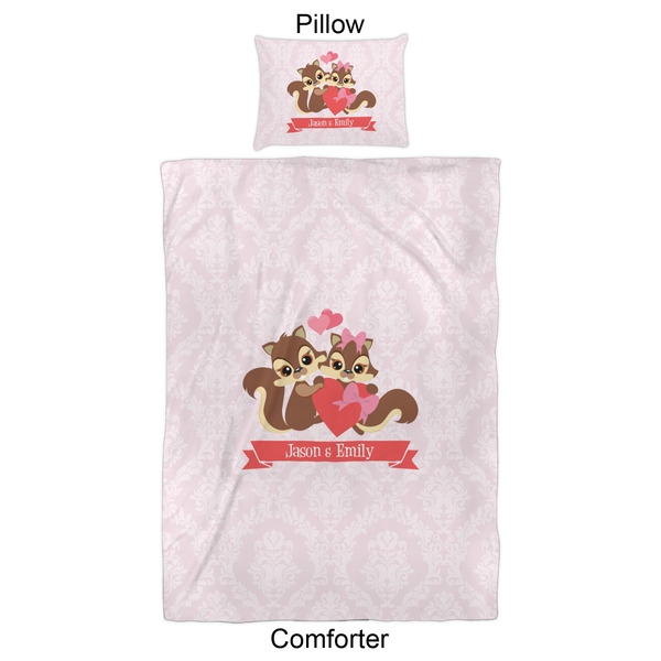 Chipmunk Couple Comforter Set - Twin XL - Approval