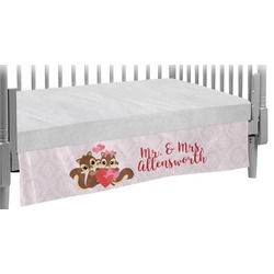 Chipmunk Couple Crib Skirt (Personalized)