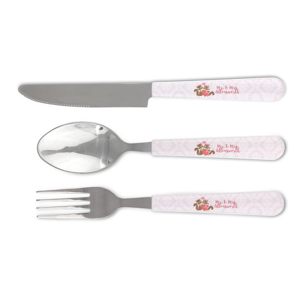 Custom Chipmunk Couple Cutlery Set (Personalized)