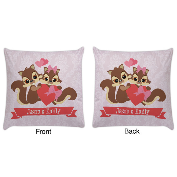 Chipmunk Couple Decorative Pillow Case - Approval