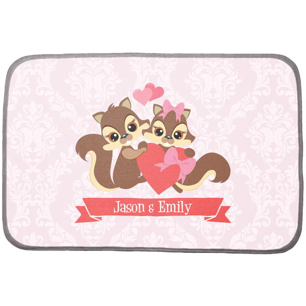 Custom Chipmunk Couple Dish Drying Mat (Personalized)