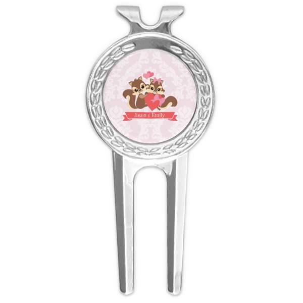 Custom Chipmunk Couple Golf Divot Tool & Ball Marker (Personalized)