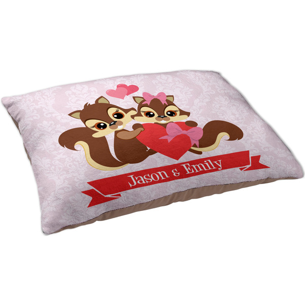 Chipmunk Couple Dog Bed - Large