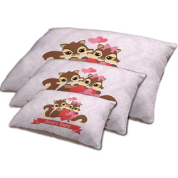 Chipmunk Couple Dog Bed w/ Couple's Names