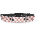 Chipmunk Couple Deluxe Dog Collar - Small (8.5" to 12.5") (Personalized)