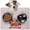 Chipmunk Couple Dog Food Mat - Medium LIFESTYLE