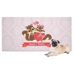 Chipmunk Couple Dog Towel (Personalized)