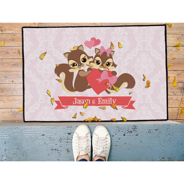 Chipmunk Couple Door Mat - LIFESTYLE (Med)