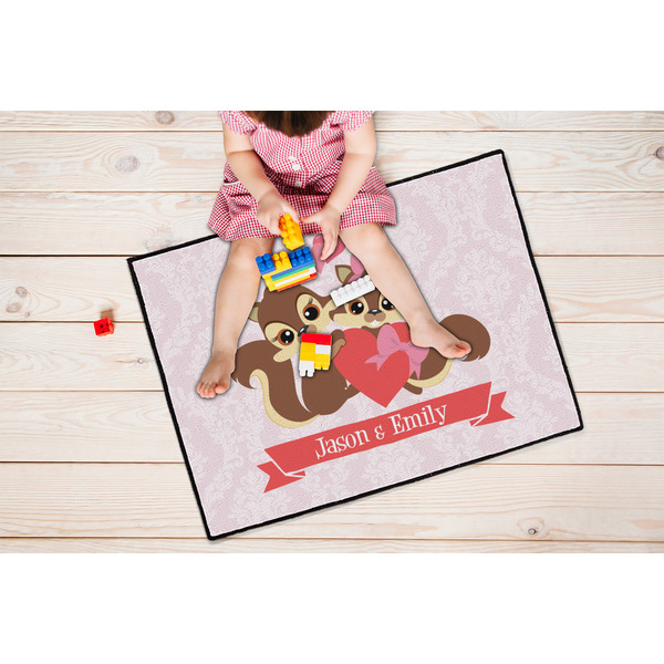 Chipmunk Couple Door Mats - LIFESTYLE kid