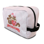 Chipmunk Couple Toiletry Bag / Dopp Kit (Personalized)