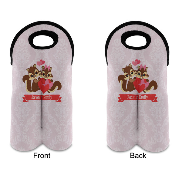 Chipmunk Couple Double Wine Tote - APPROVAL (new)